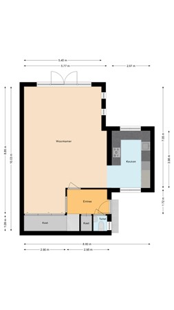Floorplan - Tuinstraat 33, 2411 VS Bodegraven